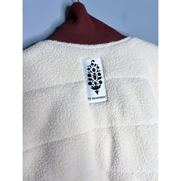 NWT‎ Free People FP Movement Fleecy Sherpa Scrunchy Pippa Jacket Size Large - Picture 9 of 11